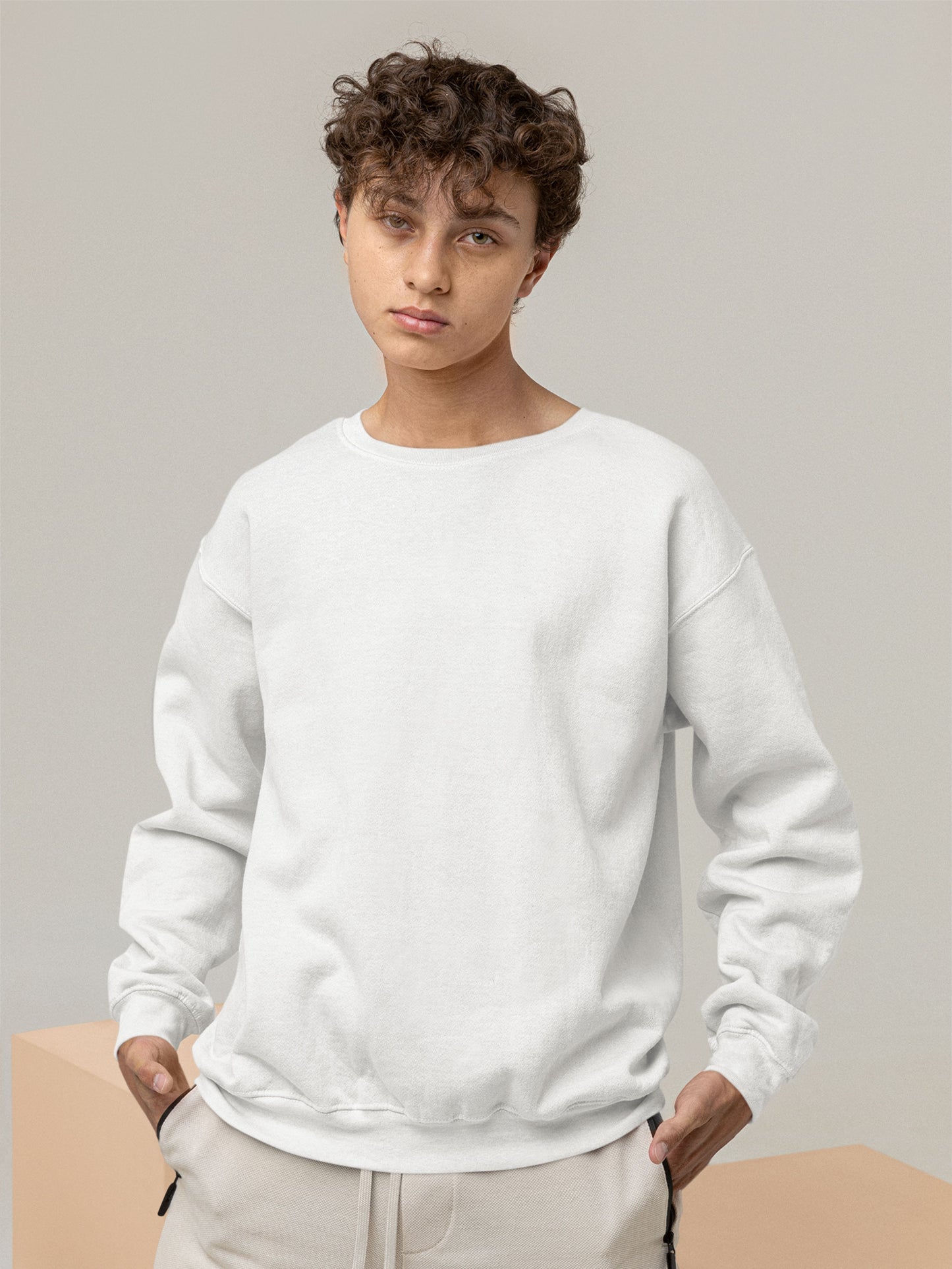 Customised Unisex Sweatshirt | White