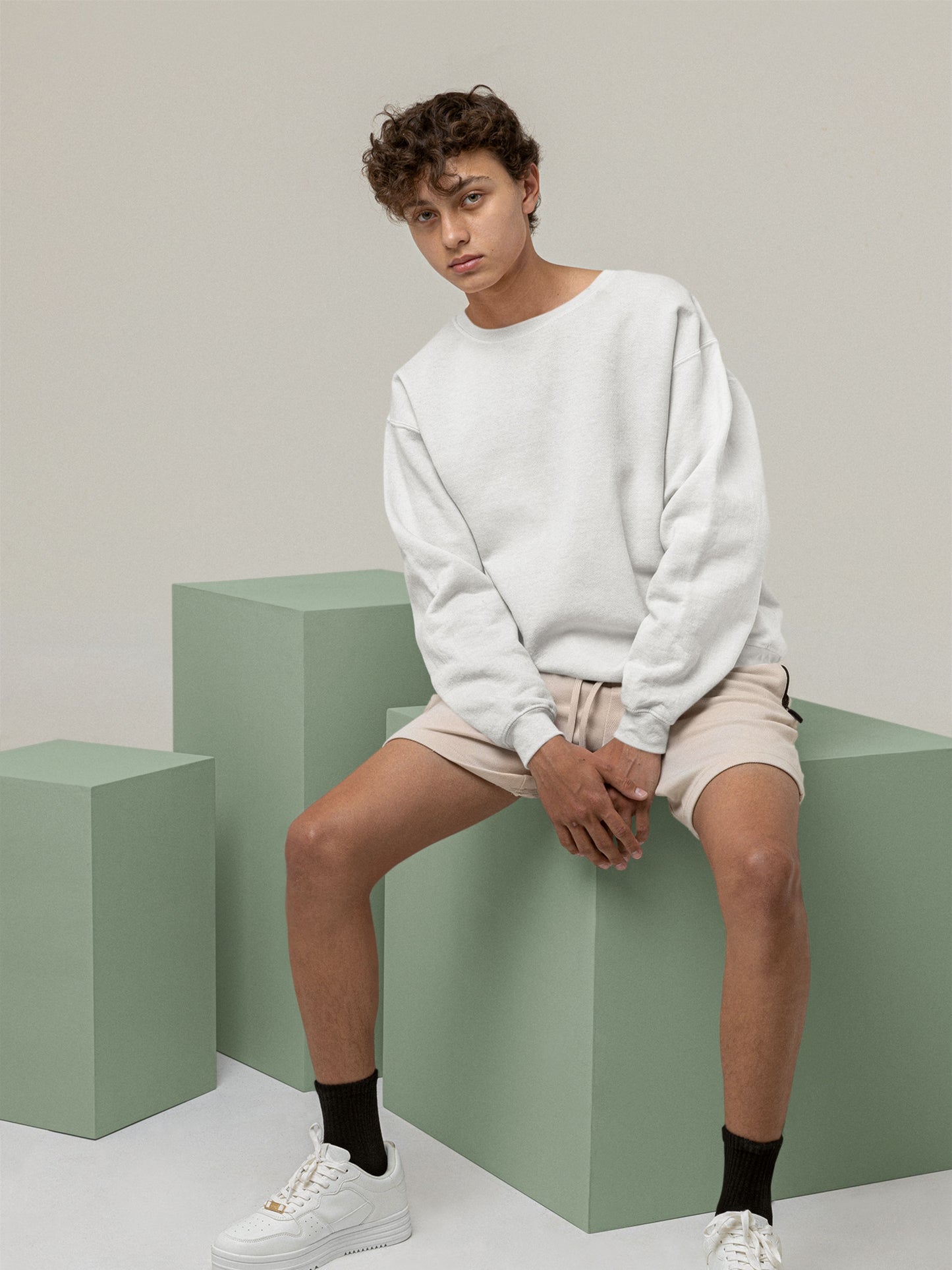 Customised Unisex Sweatshirt | White