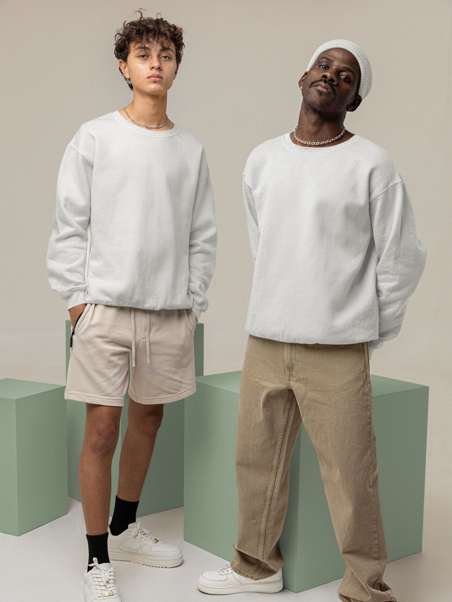 Customised Unisex Sweatshirt | White