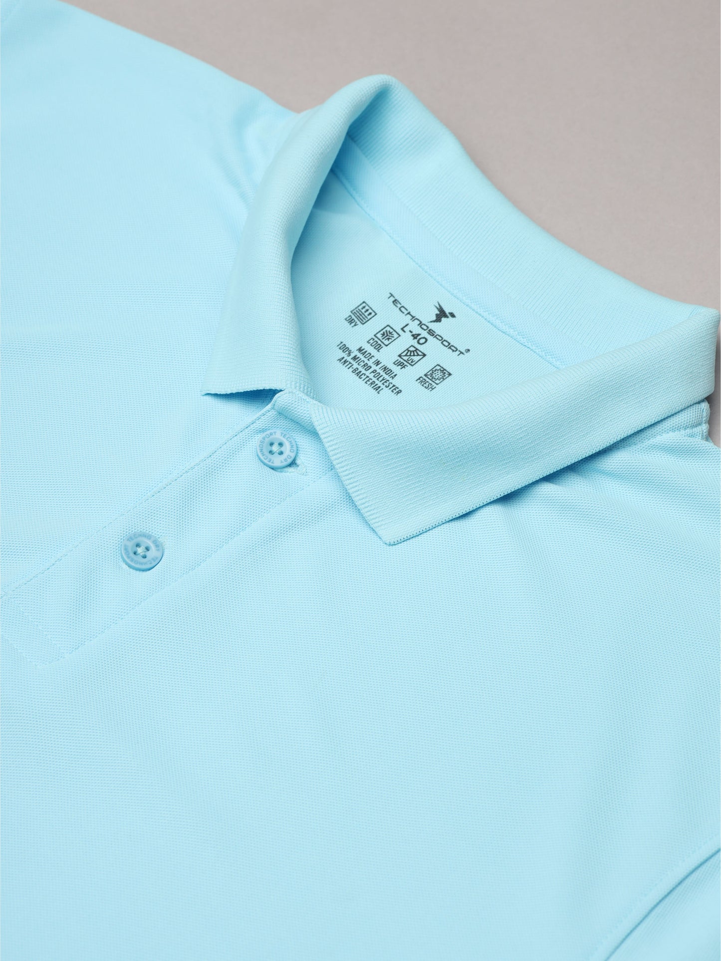 Customised Pique Polo | Sky