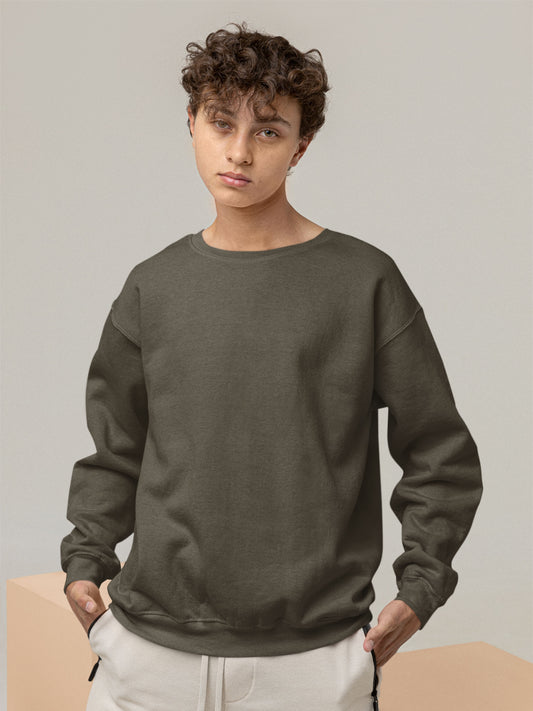 Customised Unisex Sweatshirt | Olive