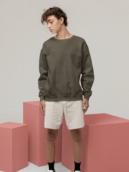 Customised Unisex Sweatshirt | Olive