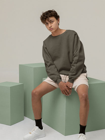 Customised Unisex Sweatshirt | Olive
