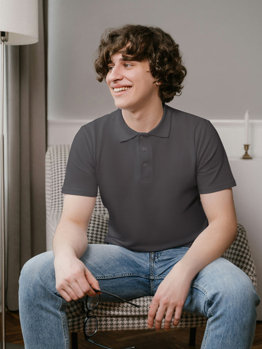 Customised Cotton Polo | Carbon