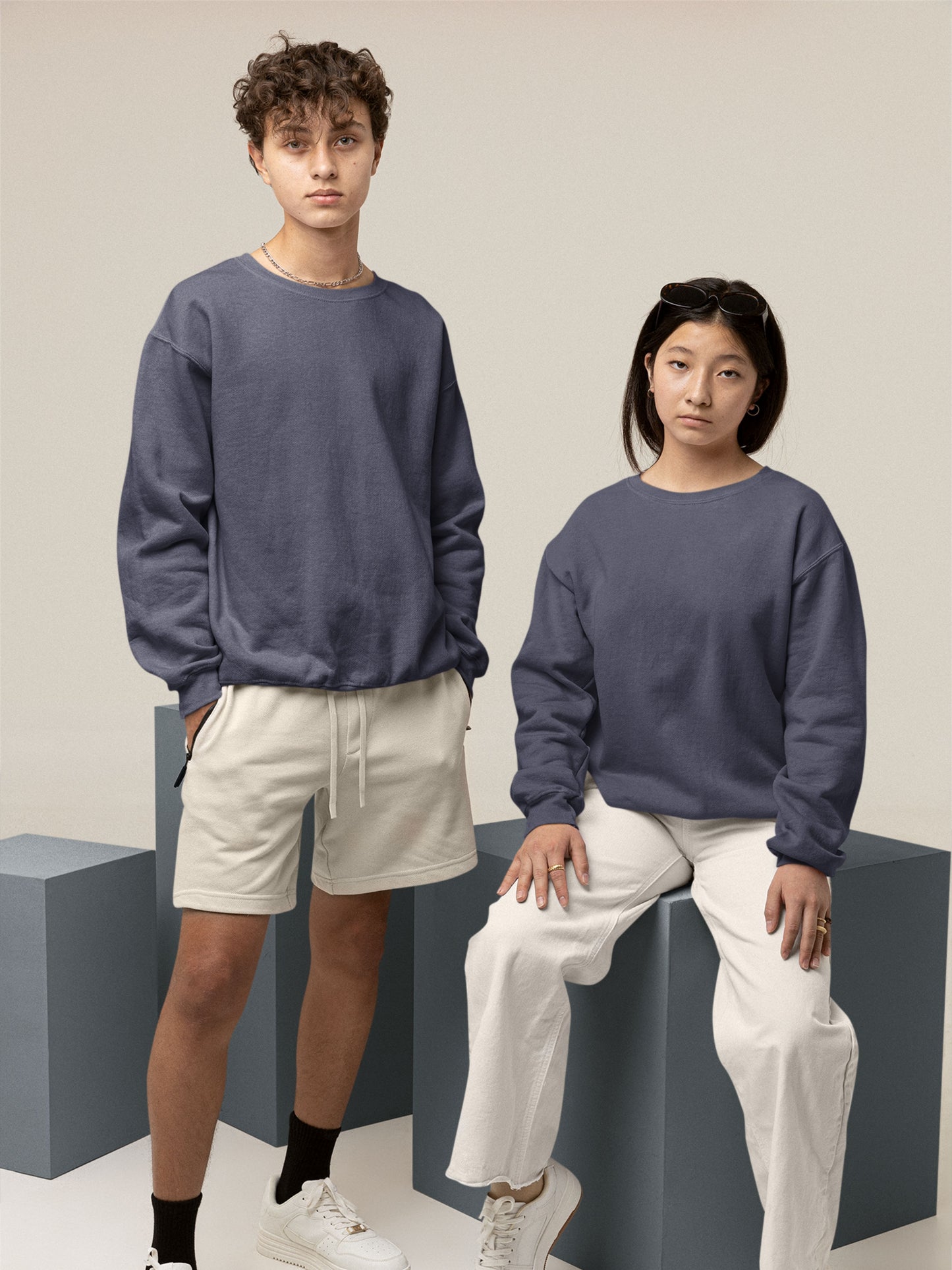 Customised Unisex Sweatshirt | Navy