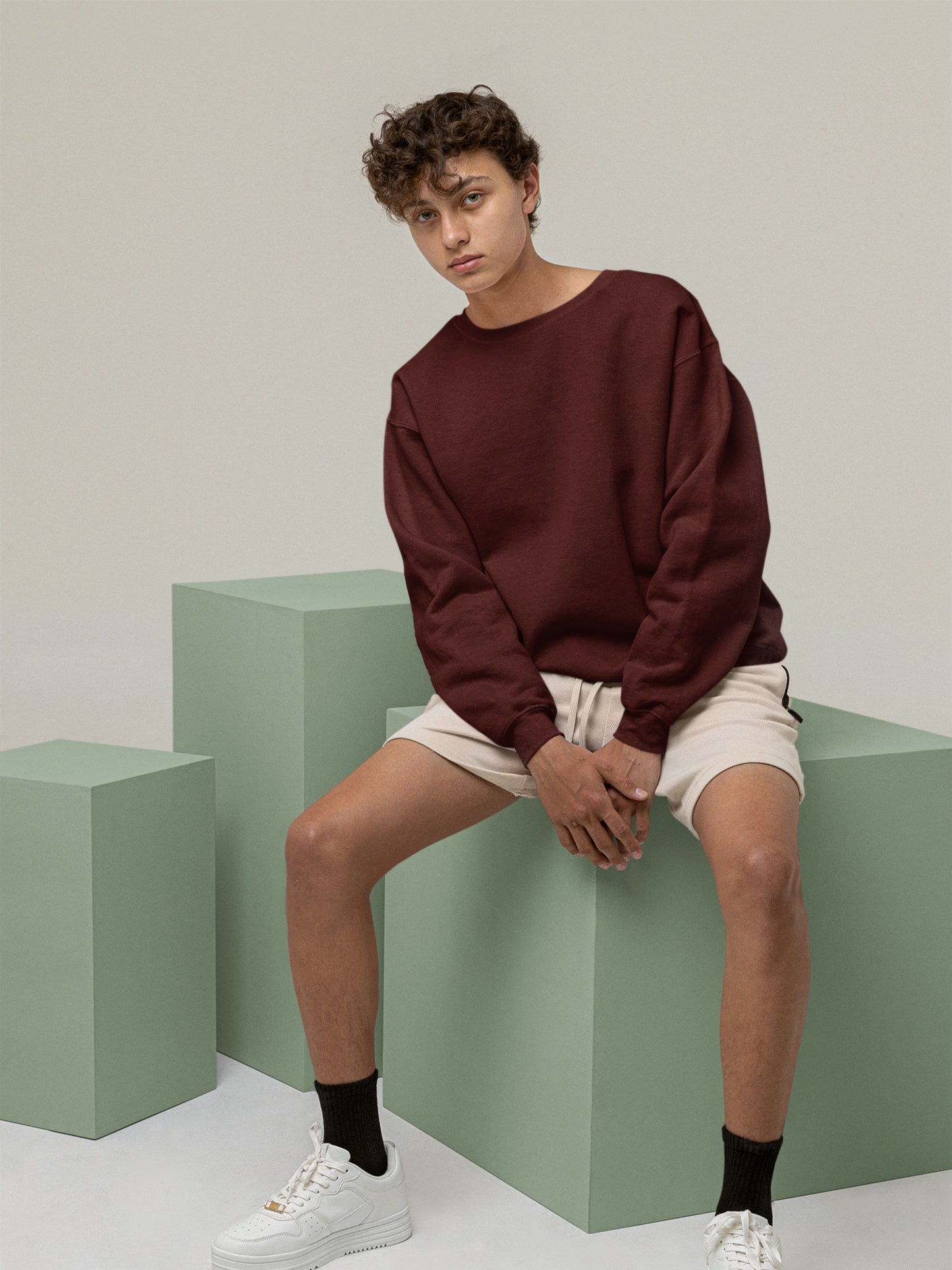 Customised Unisex Sweatshirt | Maroon