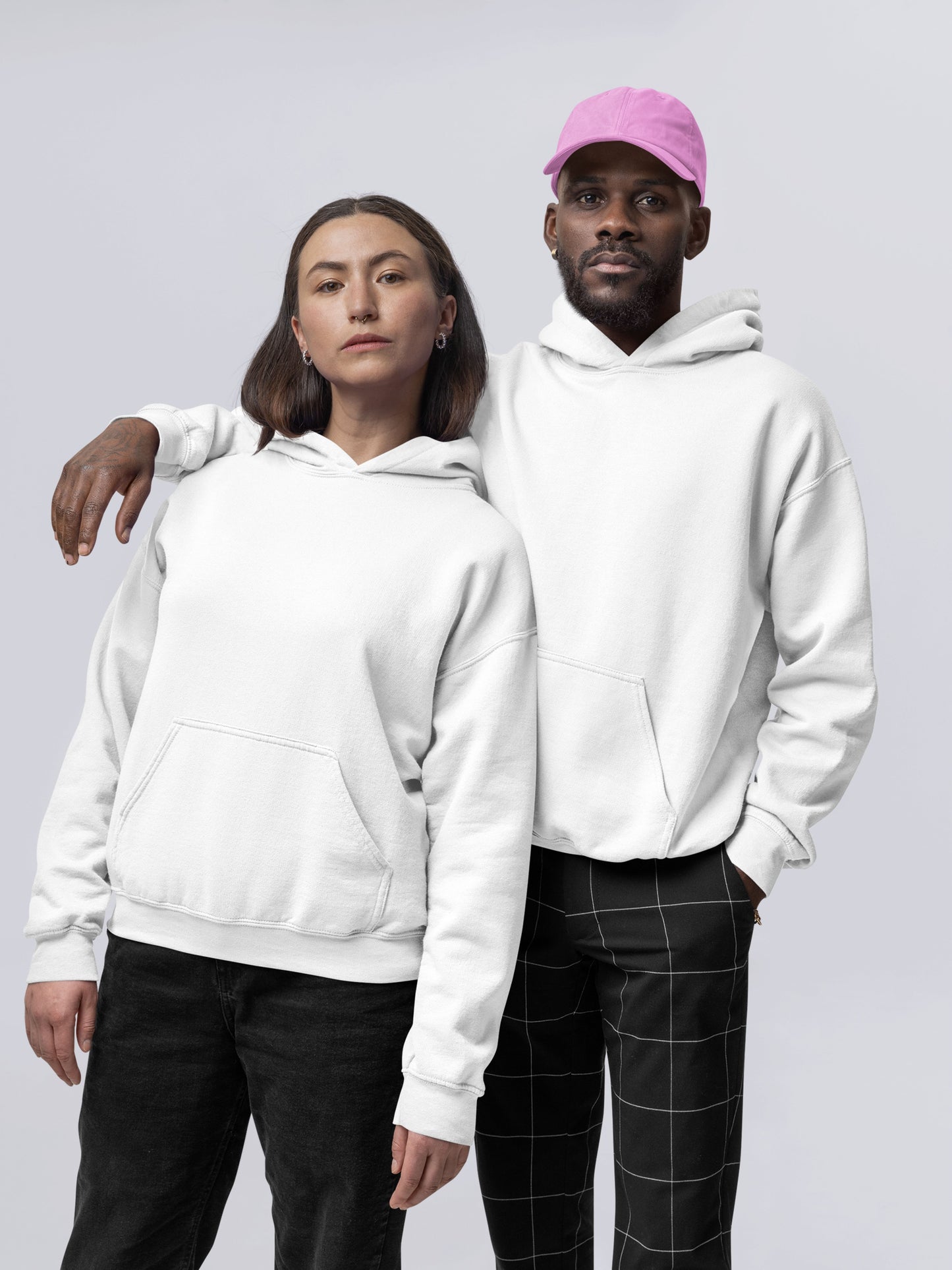 Customised Unisex Hoodie | White