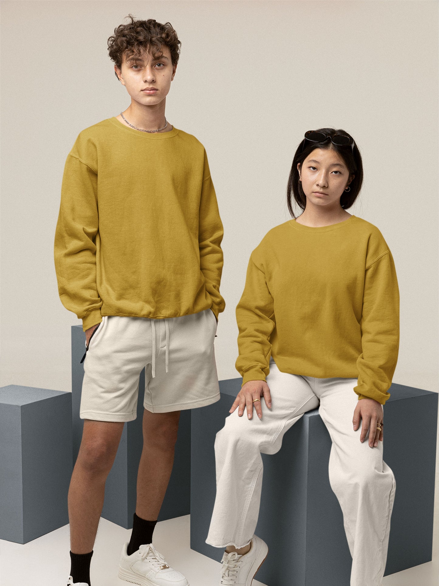 Customised Unisex Sweatshirt | Yellow