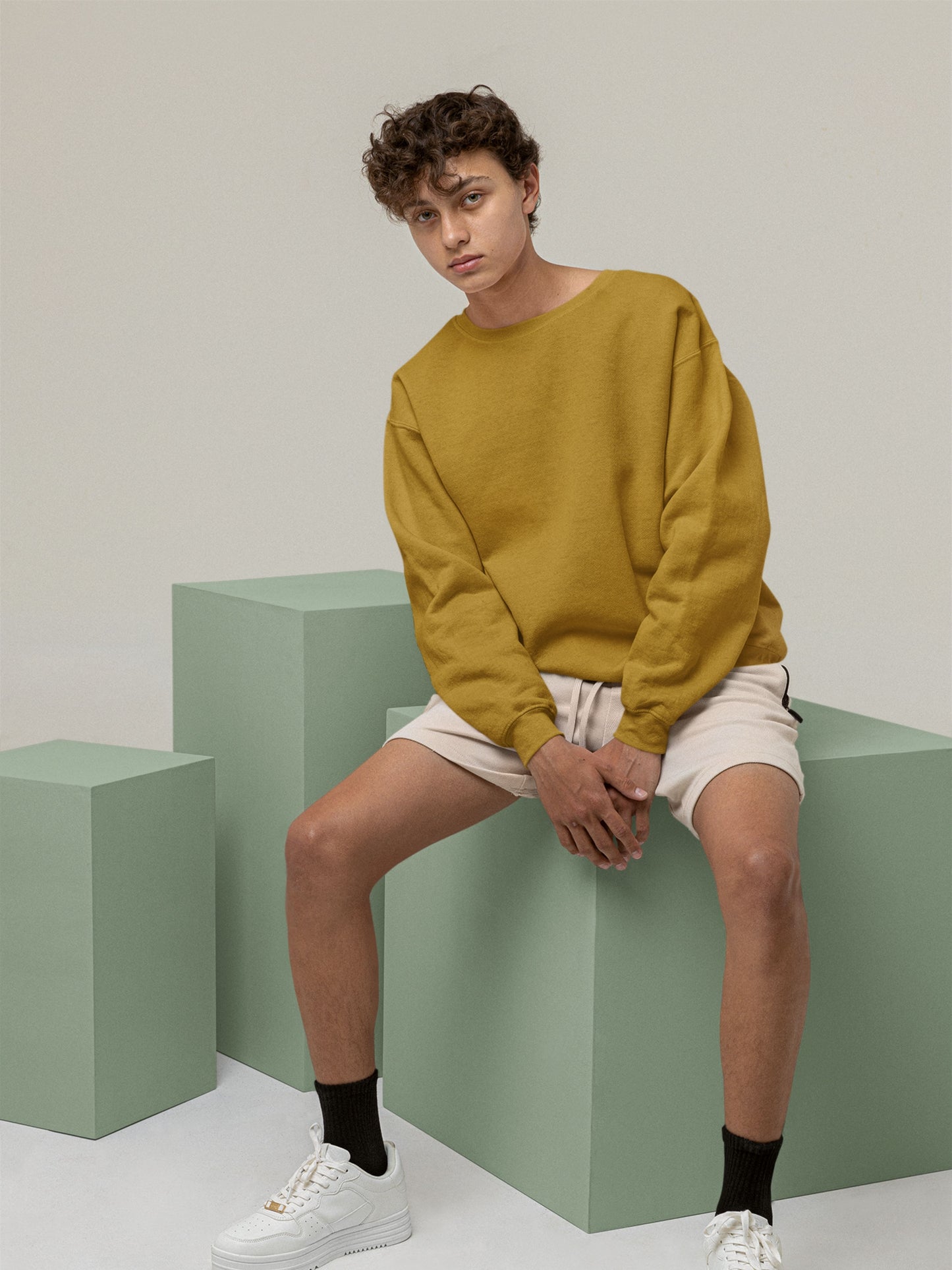 Customised Unisex Sweatshirt | Yellow