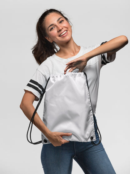 Customised Drawstring Bag | White