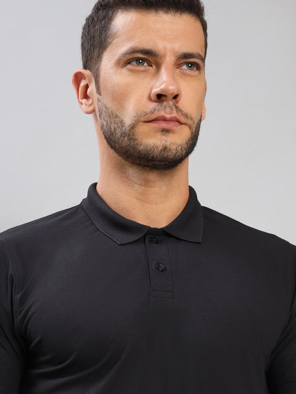 Customised Pique Polo | Black
