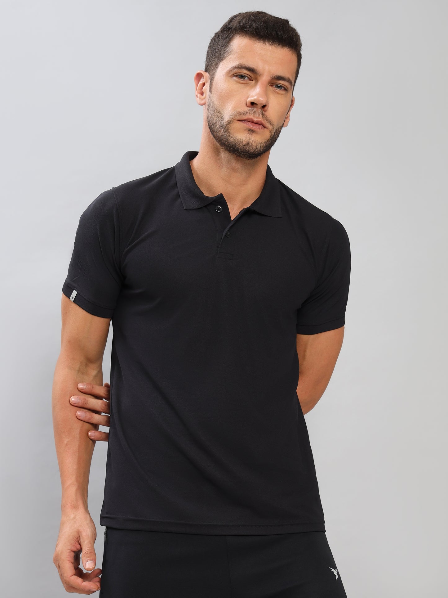 Customised Pique Polo | Black