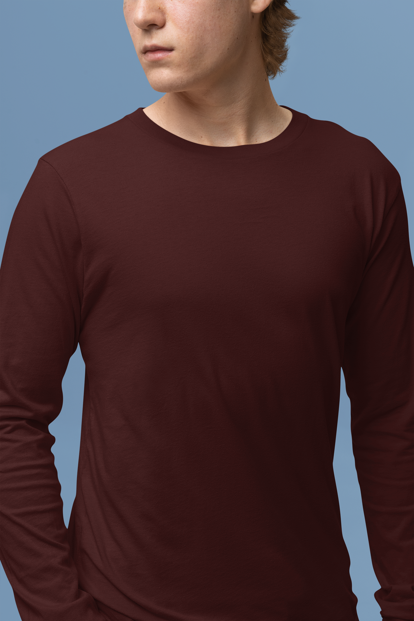 Full-Sleeve T-Shirt | Maroon