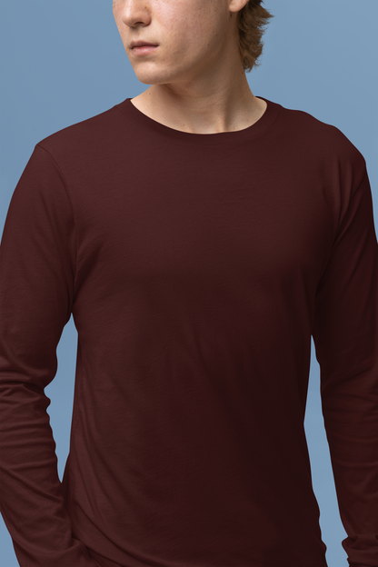 Full-Sleeve T-Shirt | Maroon