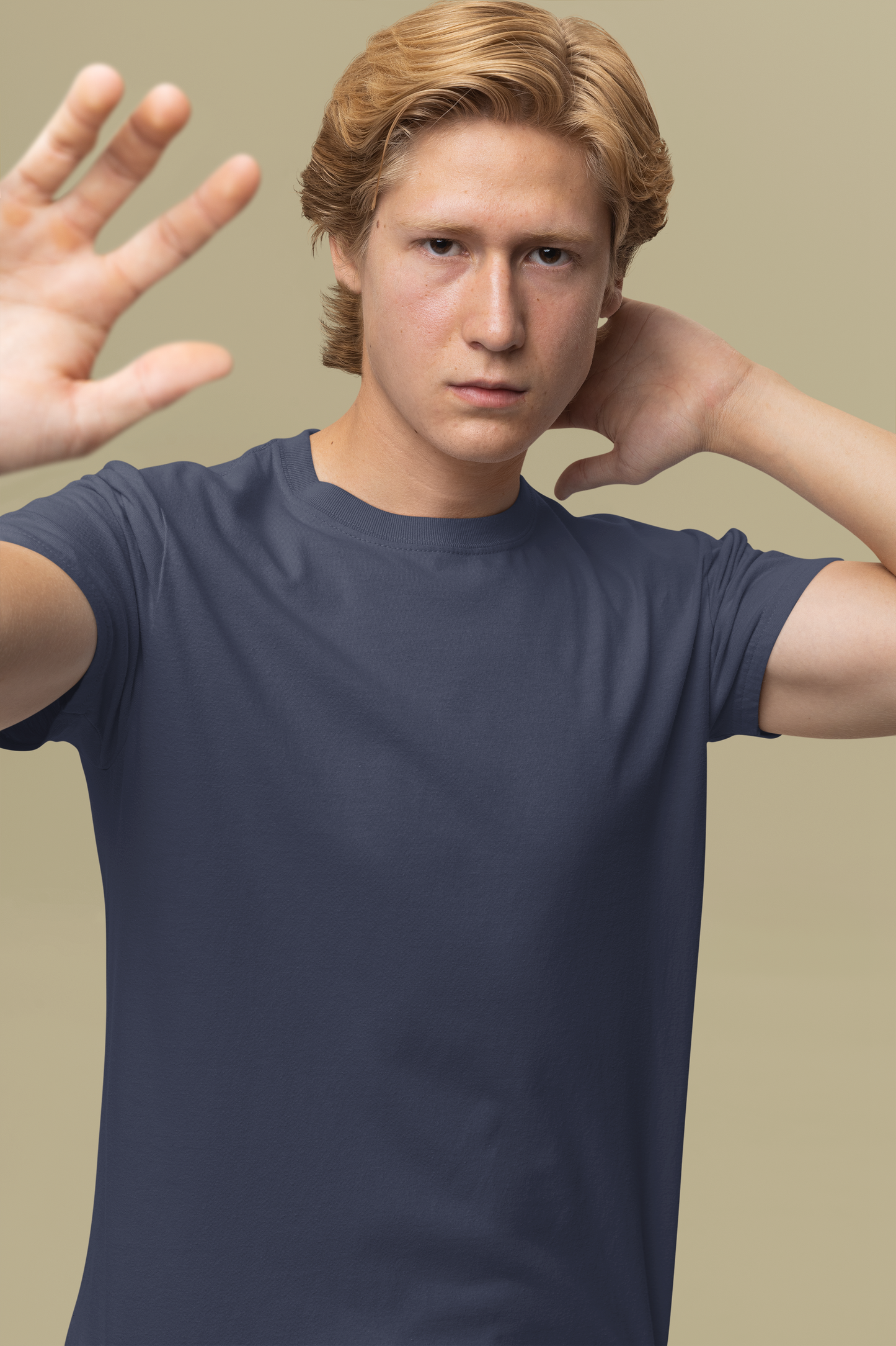 Customised Supima T-Shirt | Navy