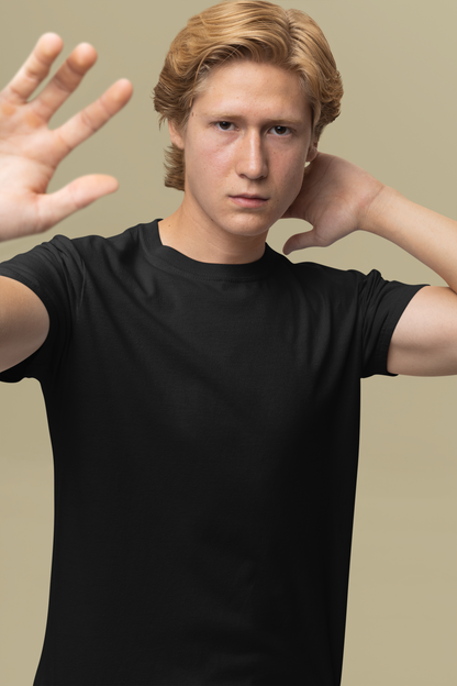 Customised Supima T-Shirt | Black