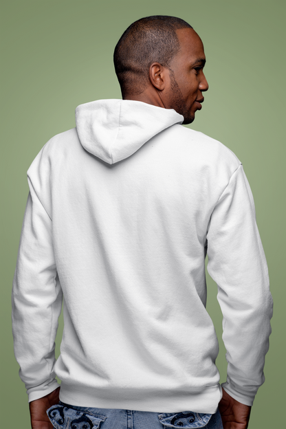 Customised Fleece Zipper Hoodie | White