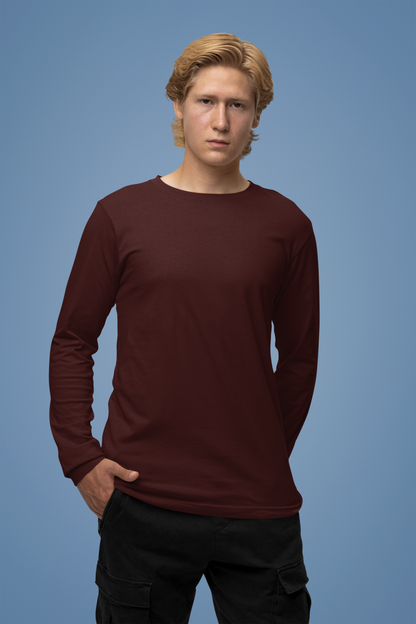 Full-Sleeve T-Shirt | Maroon