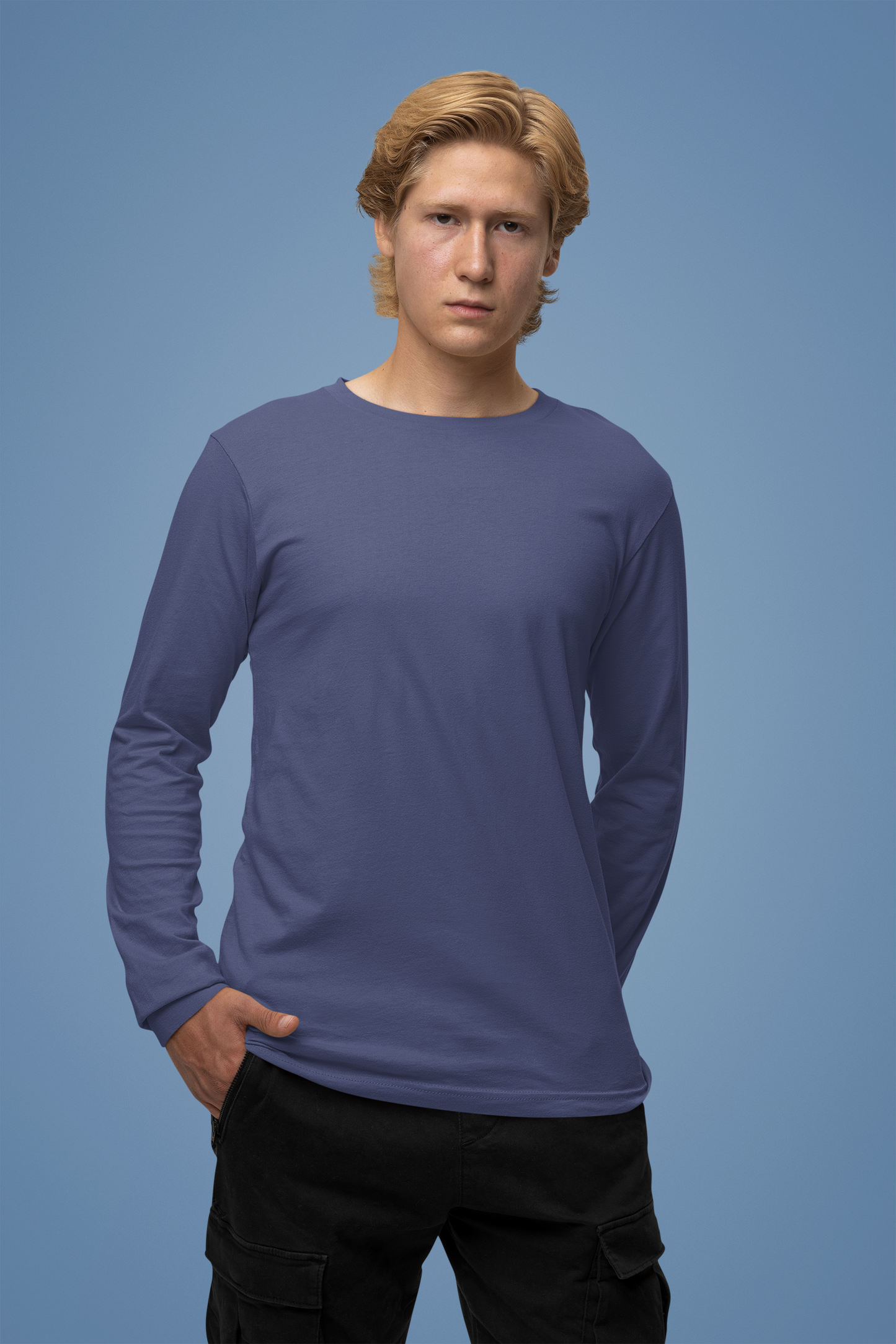 Full-Sleeve T-Shirt | Navy