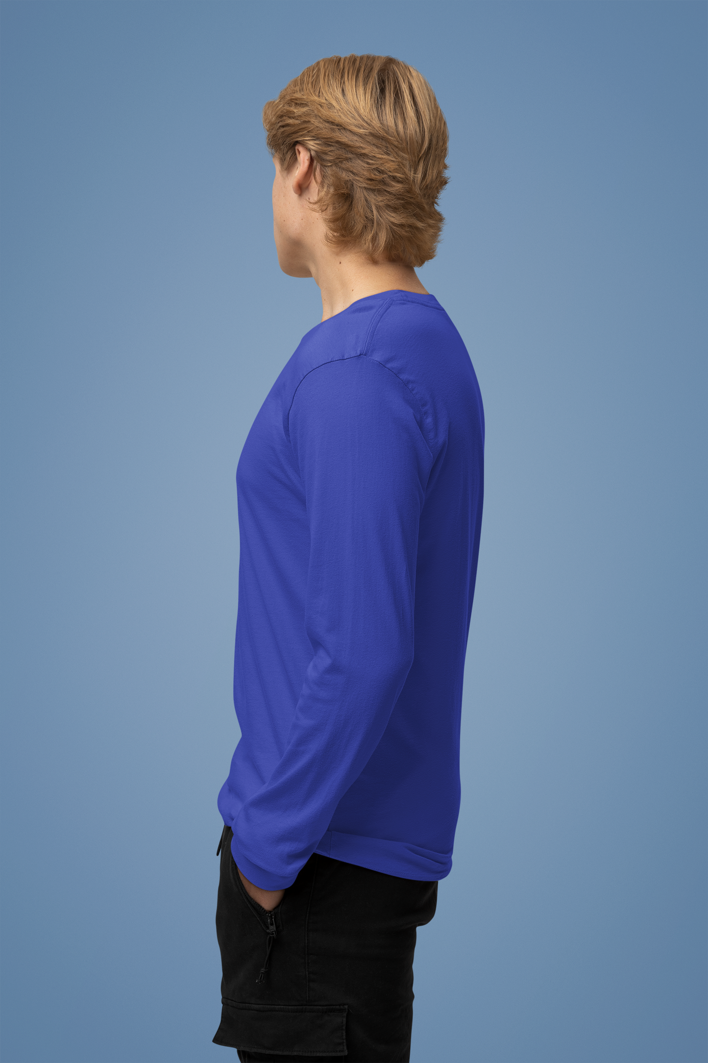 Full-Sleeve T-Shirt | Blue