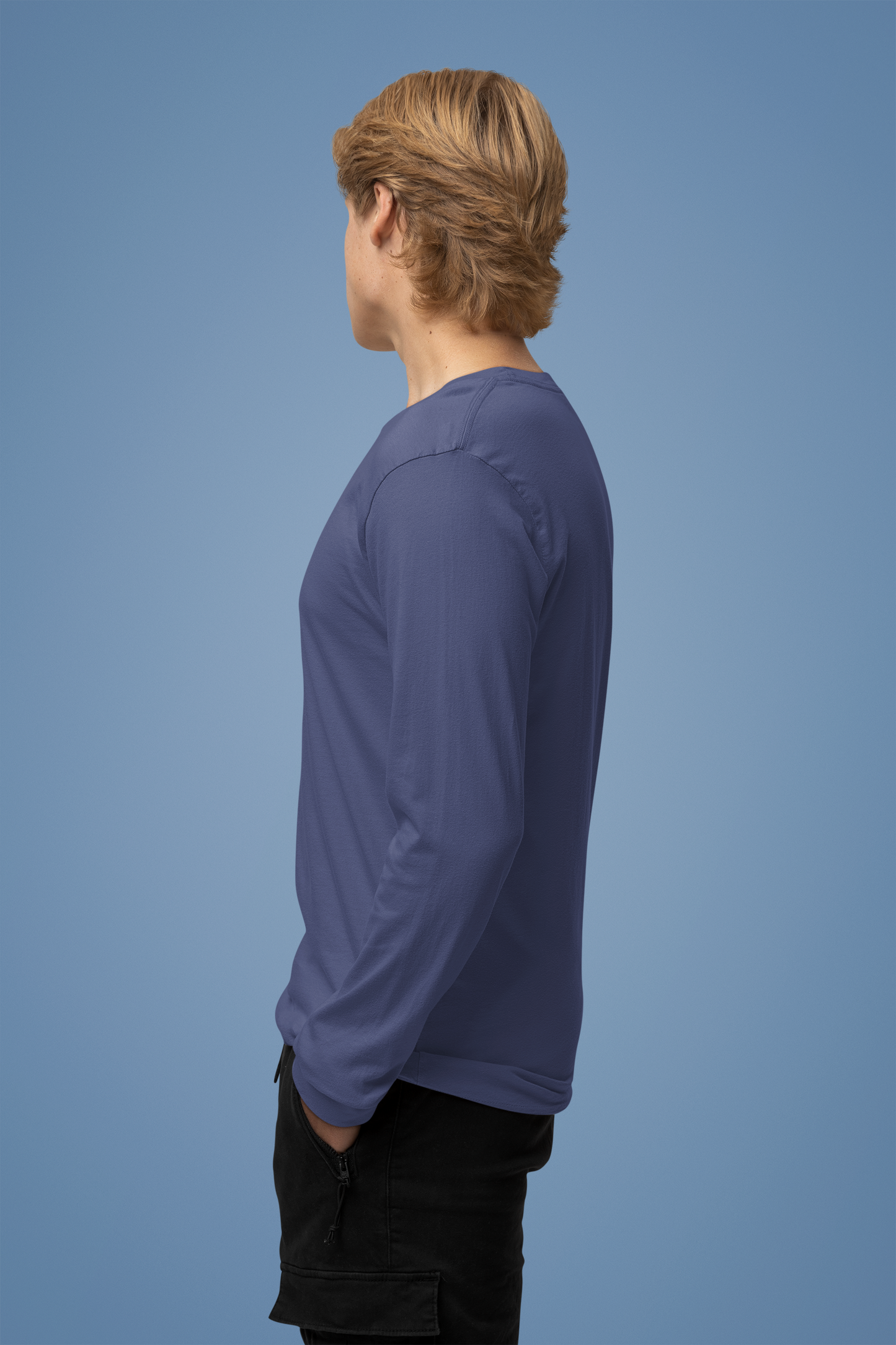 Full-Sleeve T-Shirt | Navy