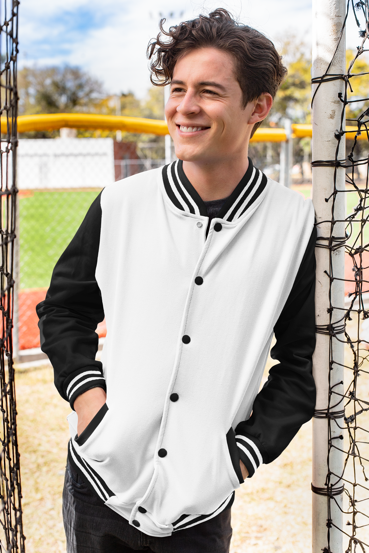 Customised Varsity Jacket | White