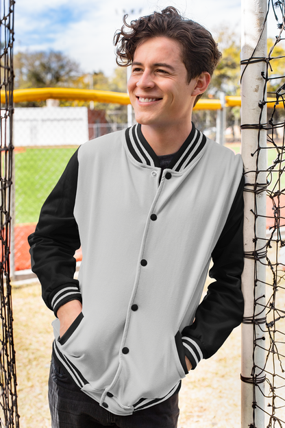 Customised Varsity Jacket | Grey