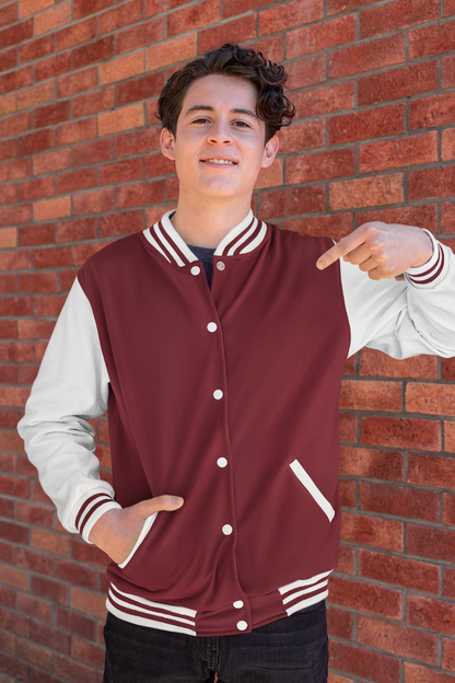 Customised Varsity Jacket | Maroon