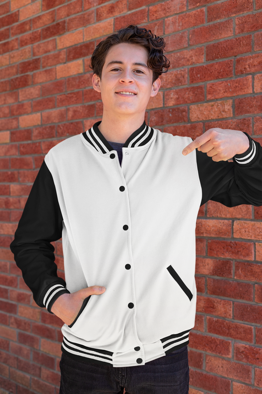 Customised Varsity Jacket | White