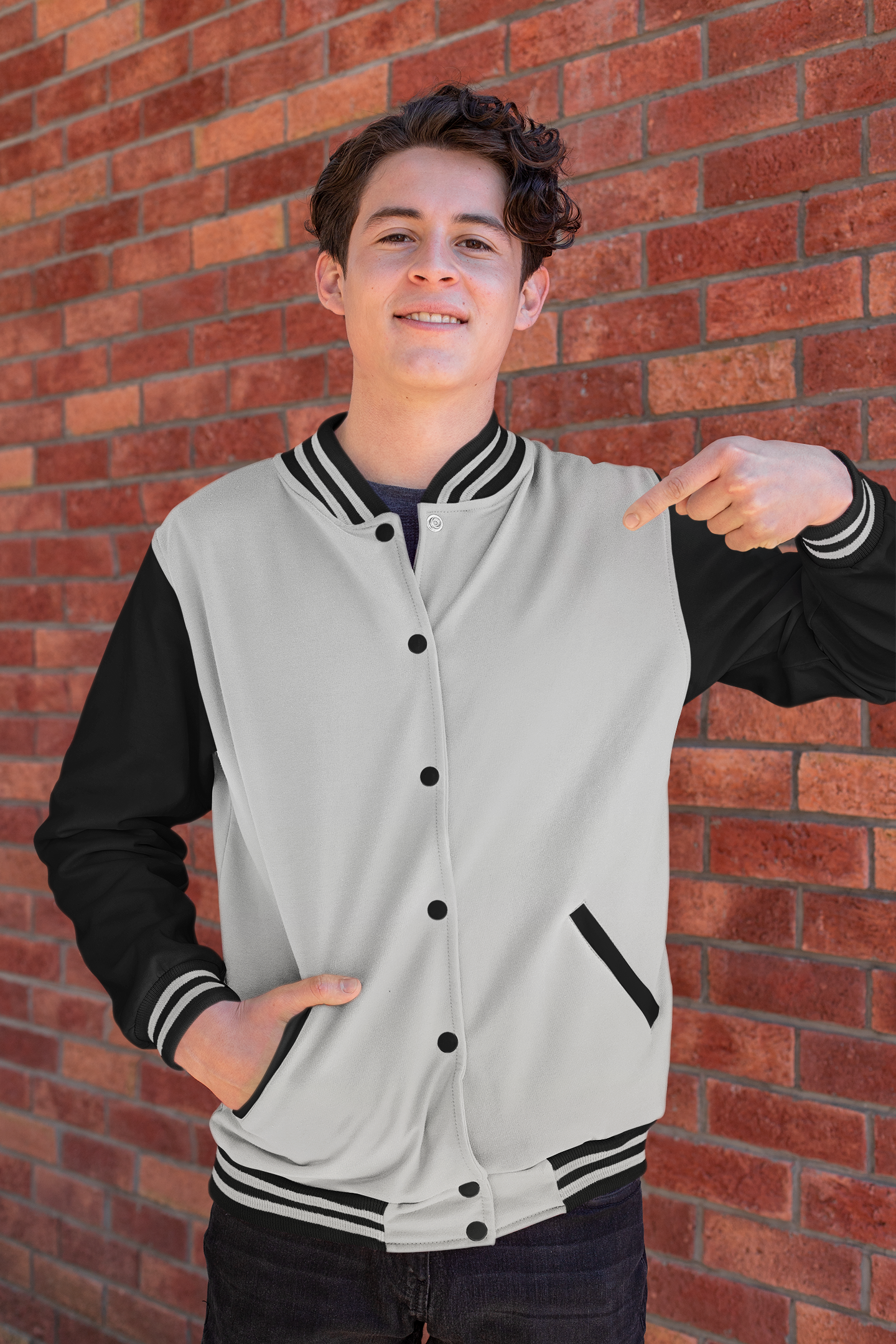 Customised Varsity Jacket | Grey